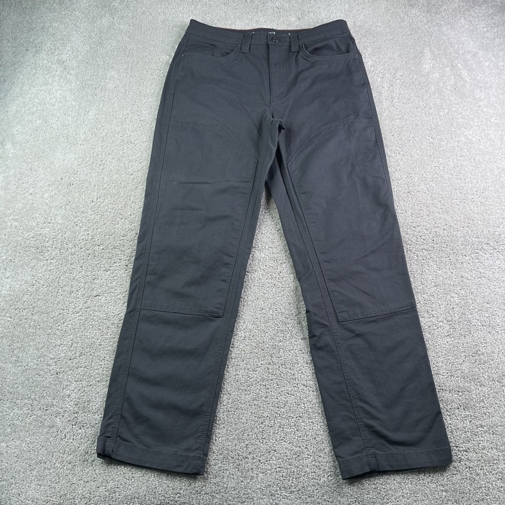 Eddie Bauer Pants Mens 30x30 Gray Mountain Ops Canvas Double Knee Utility Work